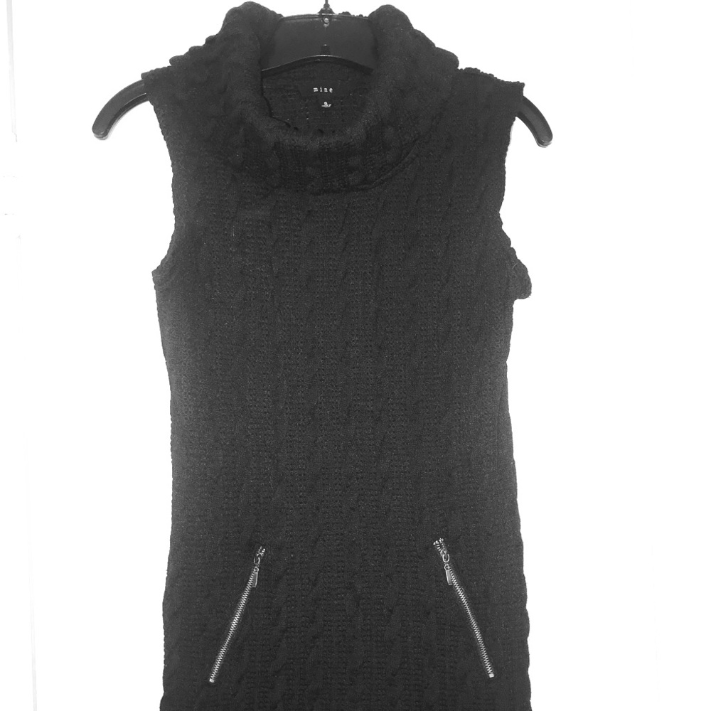 Knit Cow Neck Mini Dress or Sweater